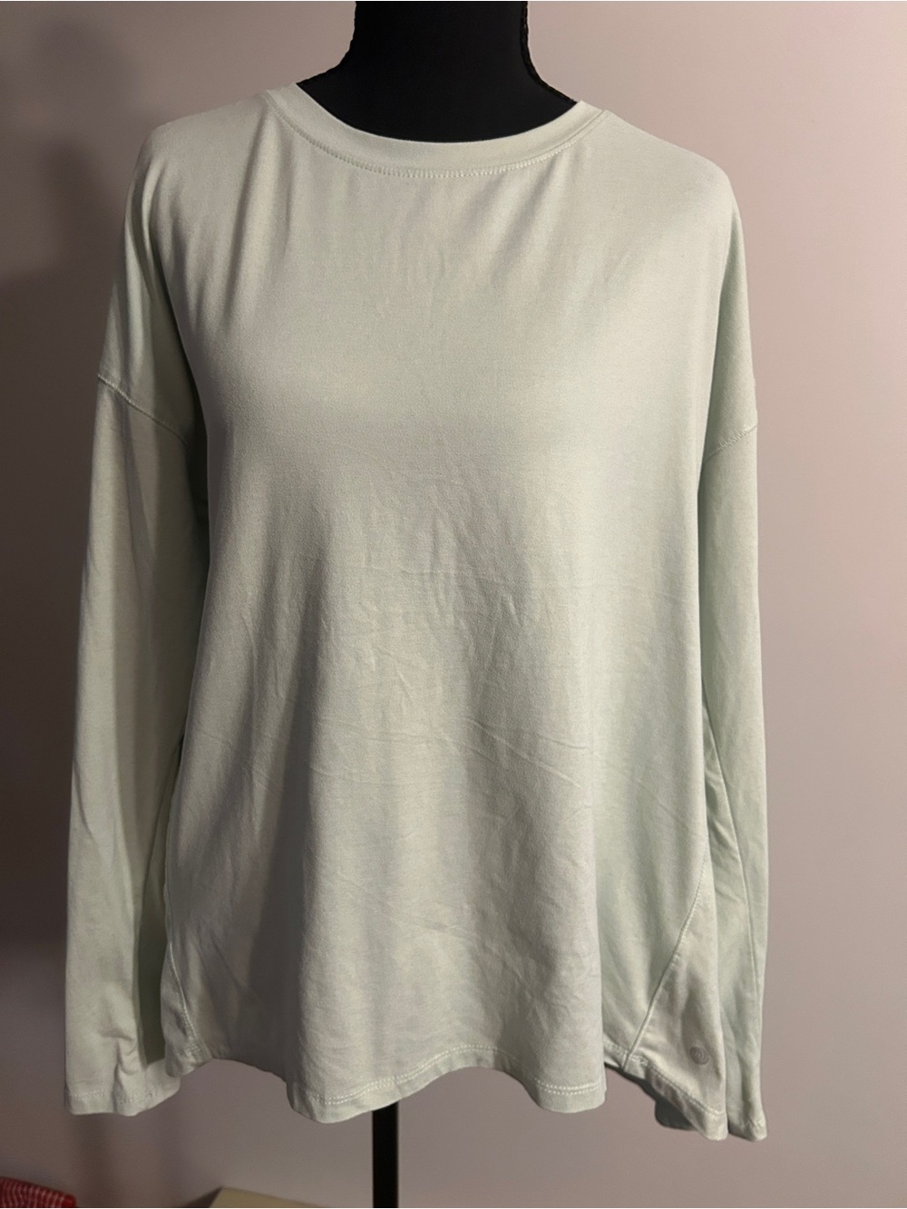 Apana Mint Green Crewneck Long Sleeve Top